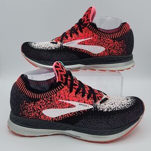 Brooks Women's Bedlam Pink, Black & White Running Athletic Sock Shoes, Sz 9B